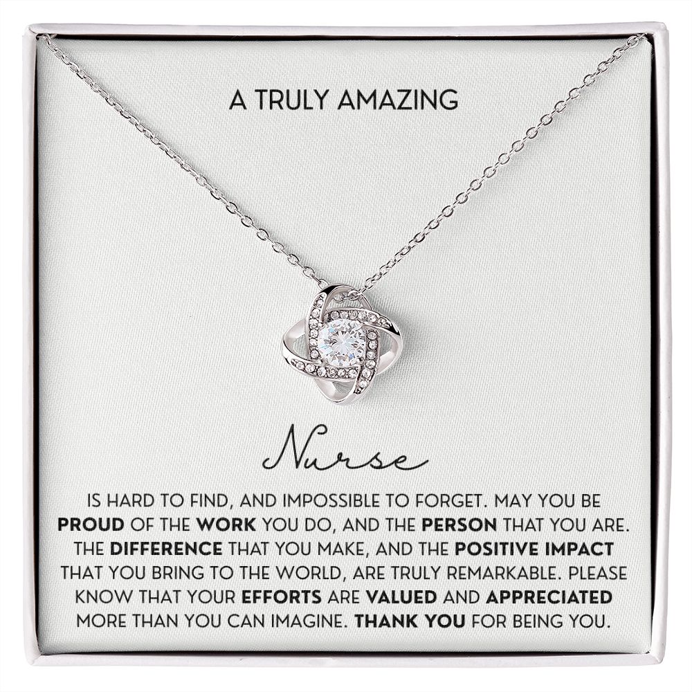 Gift For Nurse 5 Love Knot Necklace