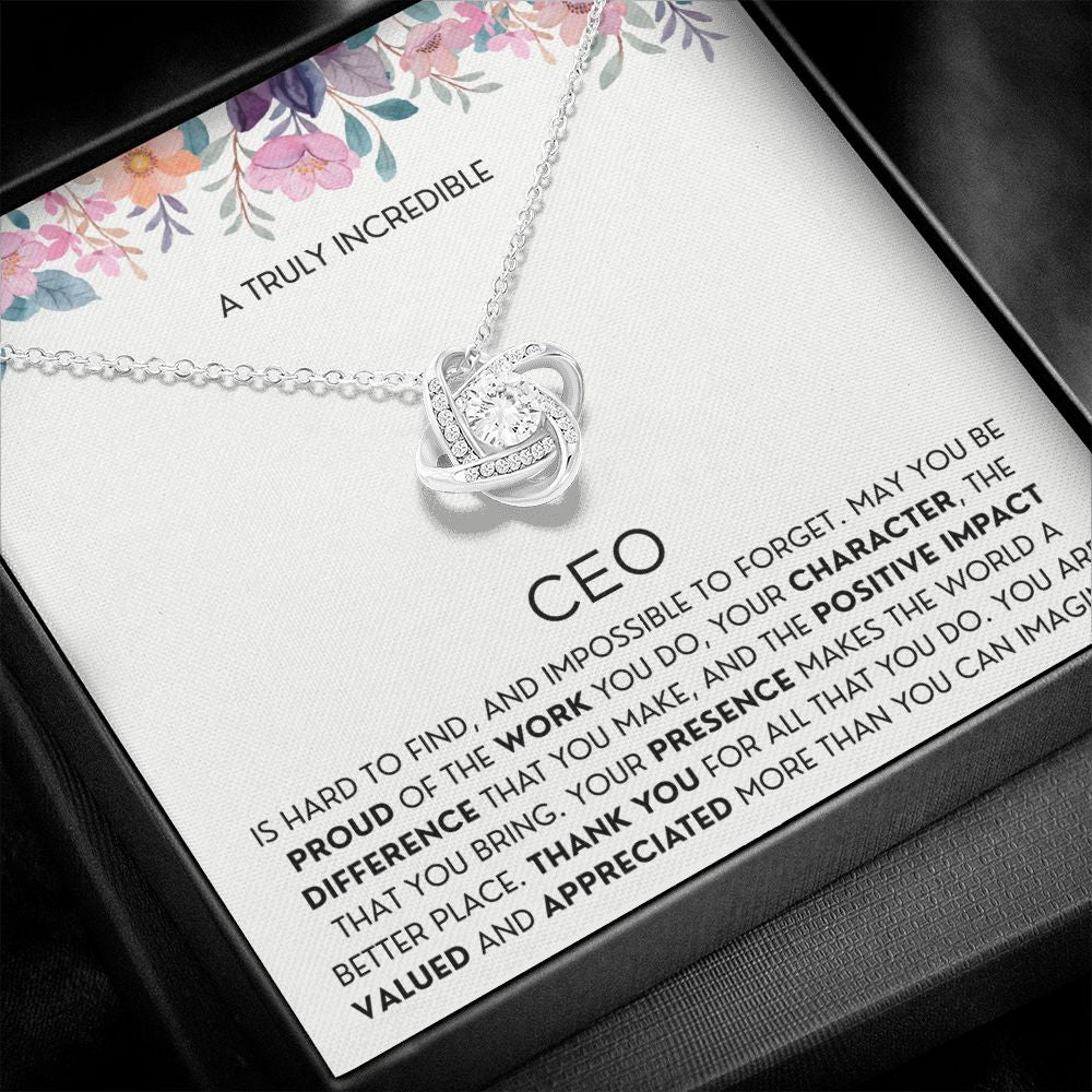 Gift For CEO 1 Love Knot Necklace