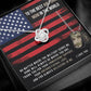 HOME WILL ALWAYS BE WHERE YOU ARE - AIR FORCE MOM GIFT (OCP) - Love Knot Necklace
