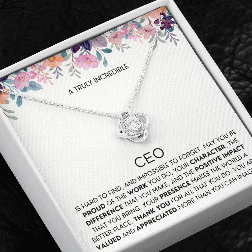 Gift For CEO 1 Love Knot Necklace