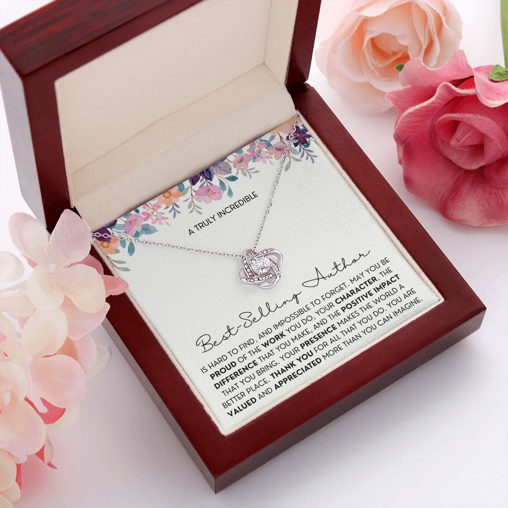 Gift For Best-Selling Author 1 Love Knot Necklace