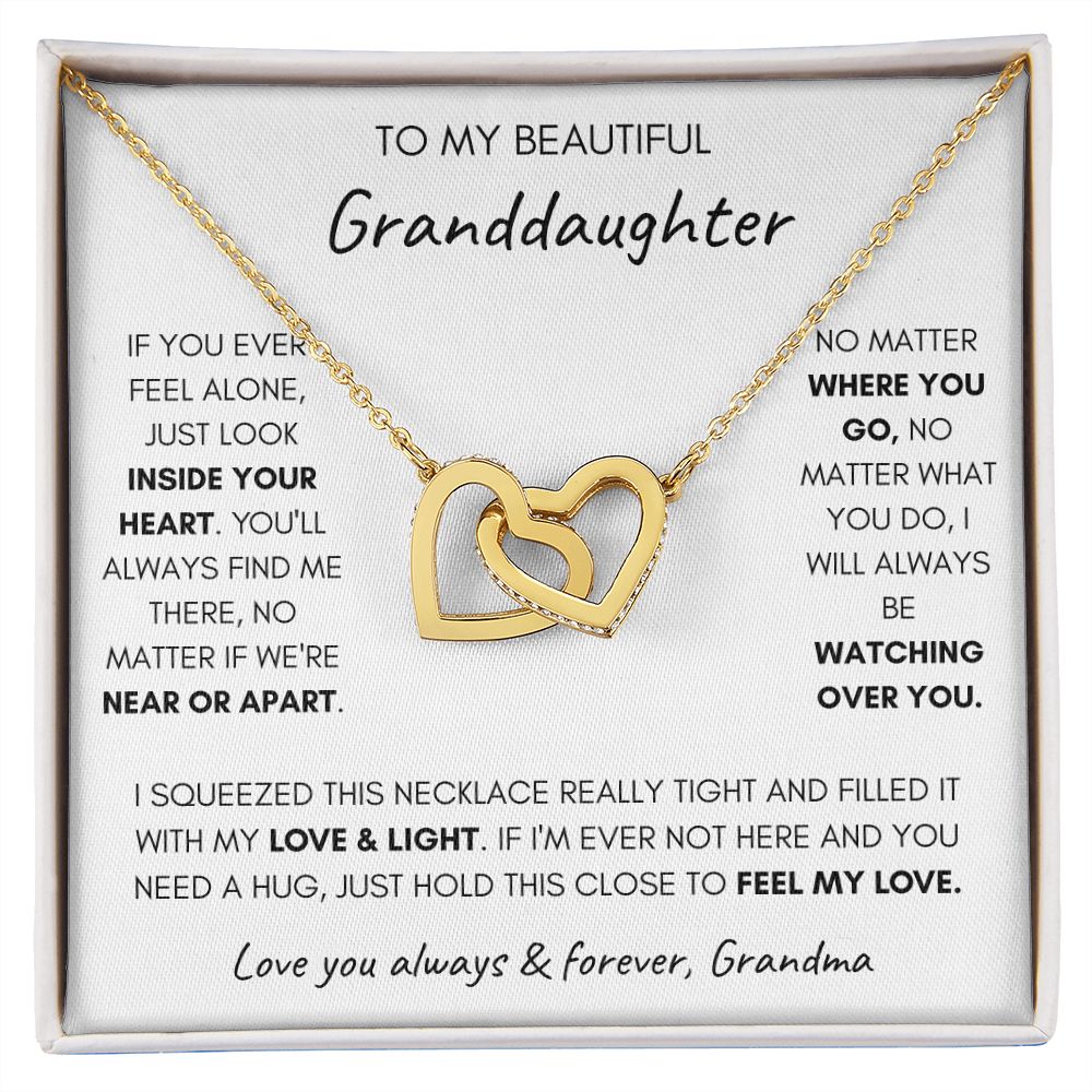 Granddaughter 1 - Interlocking Hearts Necklace