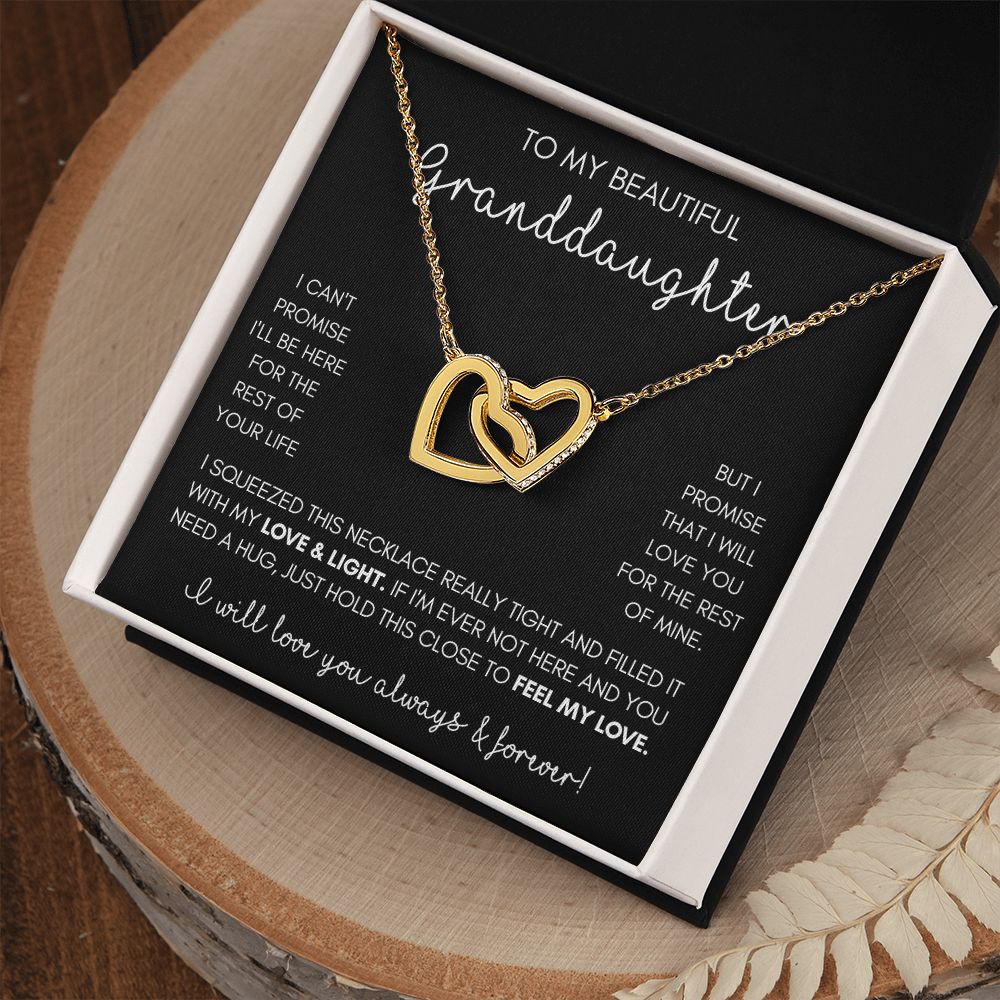 Granddaughter - Interlocking Hearts Necklace