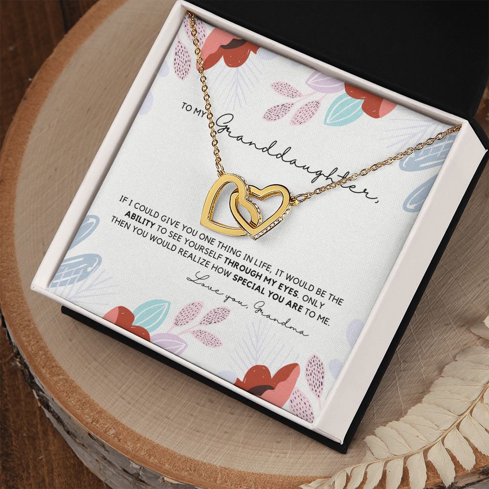 Granddaughter 22 - Interlocking Hearts Necklace