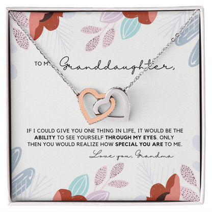 Granddaughter 22 - Interlocking Hearts Necklace