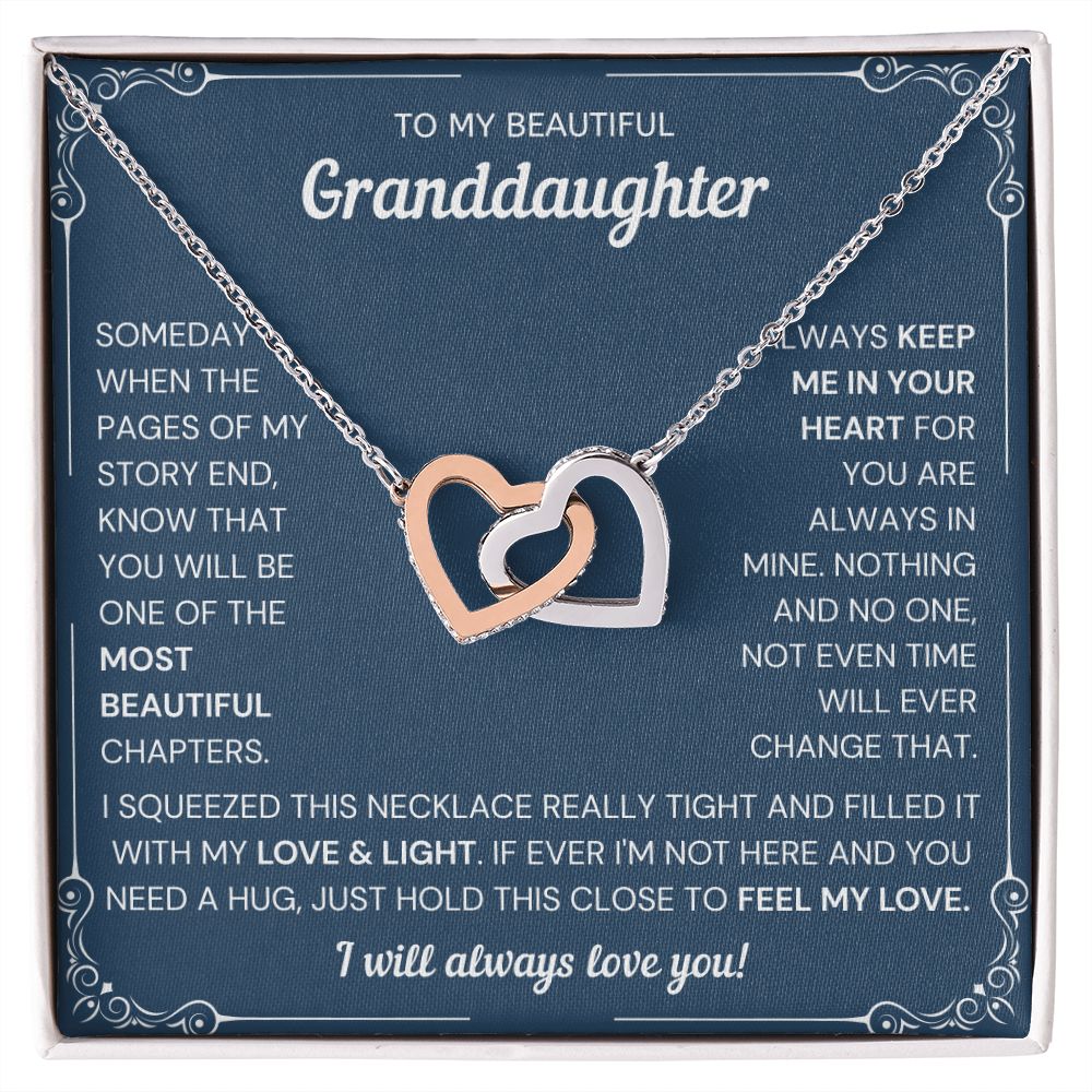 Granddaughter 23 - Interlocking Hearts Necklace