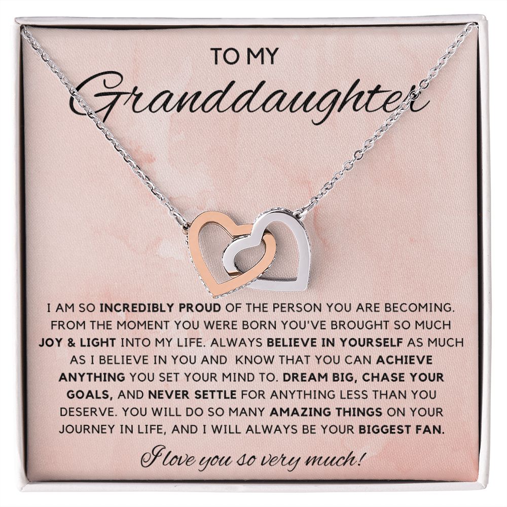 Granddaughter 3 - Interlocking Hearts Necklace