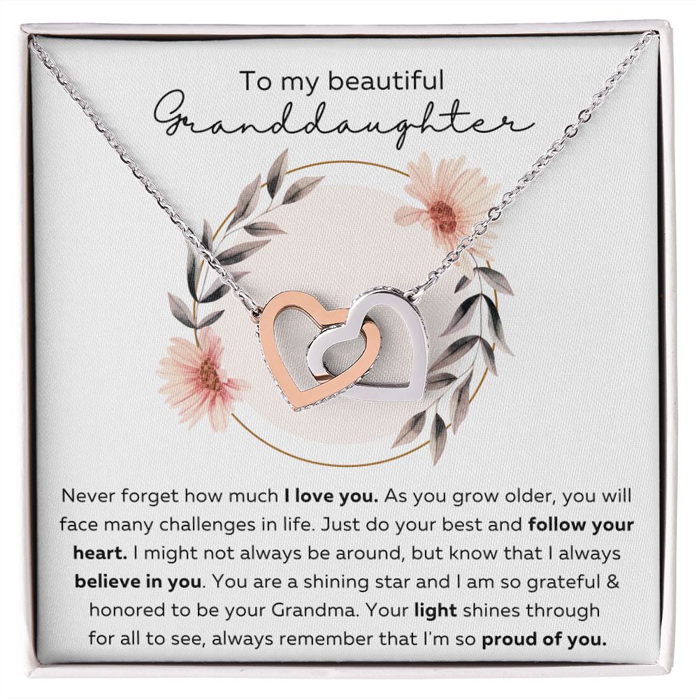 Granddaughter 28 - Interlocking Hearts Necklace