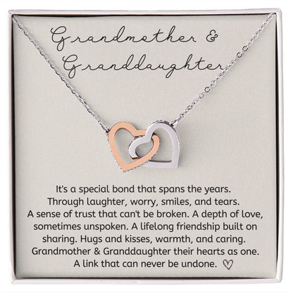 Granddaughter 8 - Interlocking Hearts Necklace