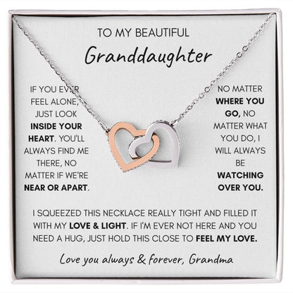 Granddaughter 1 - Interlocking Hearts Necklace