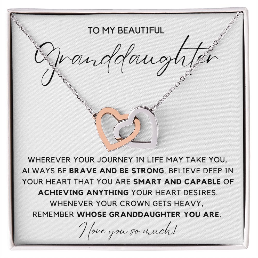 Granddaughter 2 - Interlocking Hearts Necklace