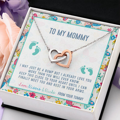 Gift For New Mom, Baby Bump Gift, First Time Mom Pregnancy Gift, New Mommy Necklace, Mother To Be, Baby Shower Gift, New Dad To New Mom Gift
