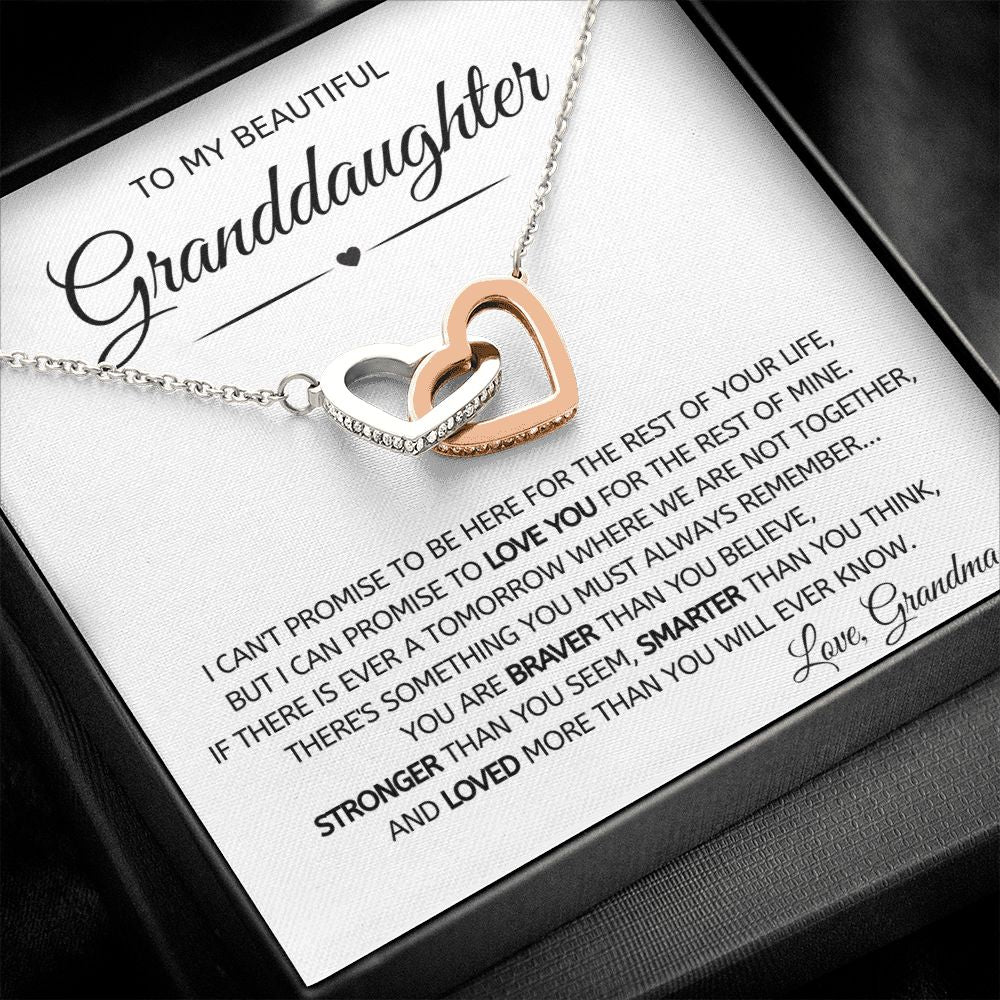 Granddaughter 7 Interlocking Hearts Necklace
