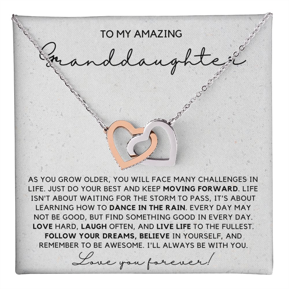 Granddaughter 6 - Interlocking Hearts Necklace