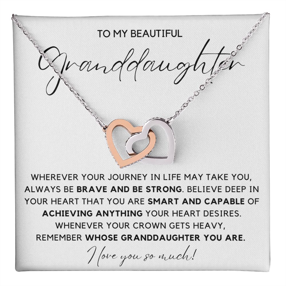 Granddaughter 2 - Interlocking Hearts Necklace