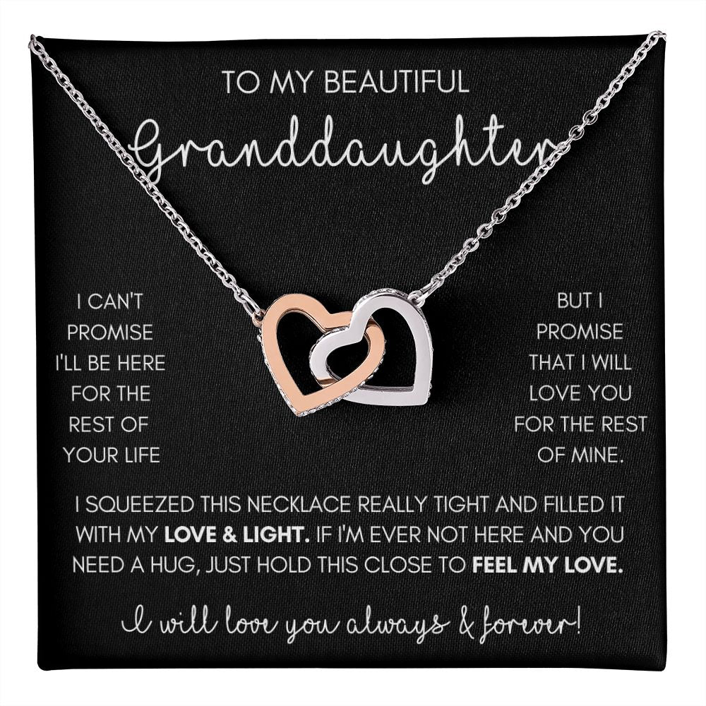 Granddaughter - Interlocking Hearts Necklace