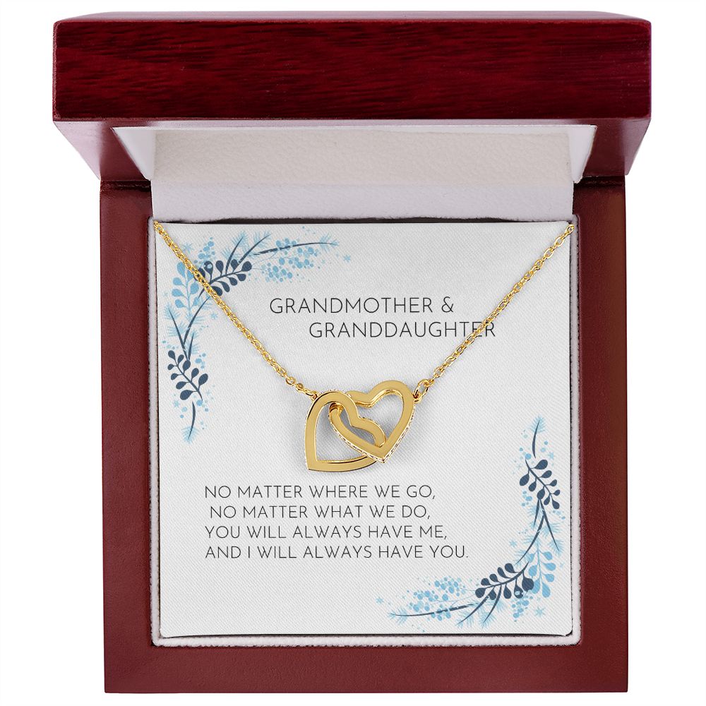Granddaughter 13 - Interlocking Hearts Necklace