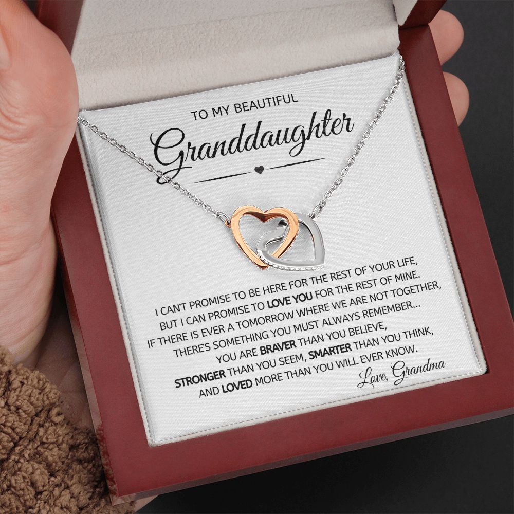 Granddaughter 7 Interlocking Hearts Necklace