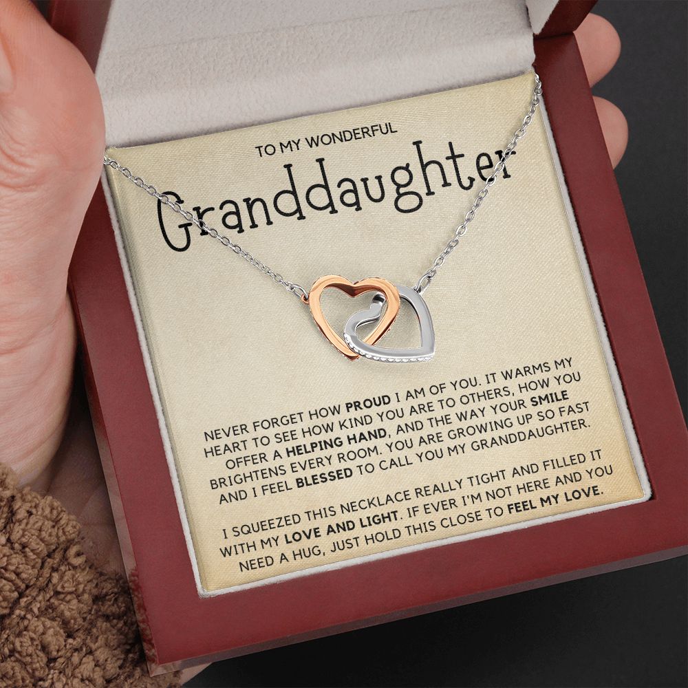 Granddaughter 11 - Interlocking Hearts Necklace