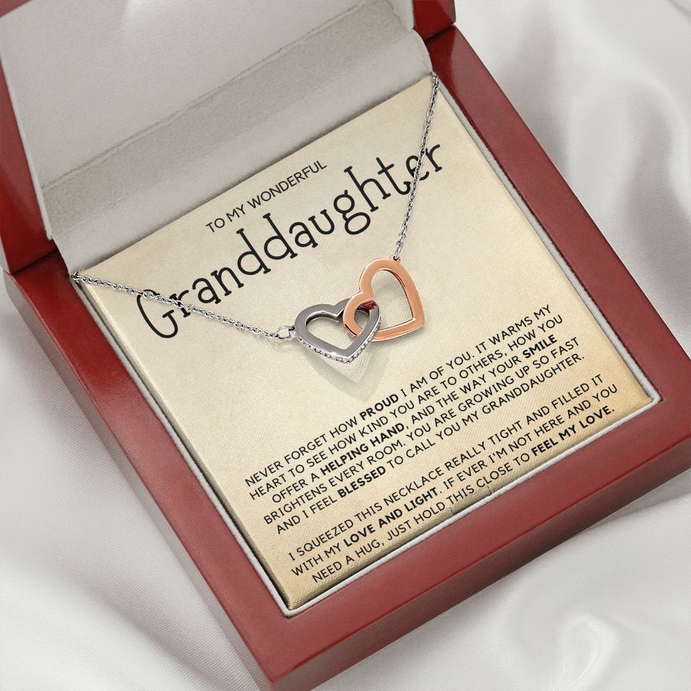 Granddaughter 11 - Interlocking Hearts Necklace