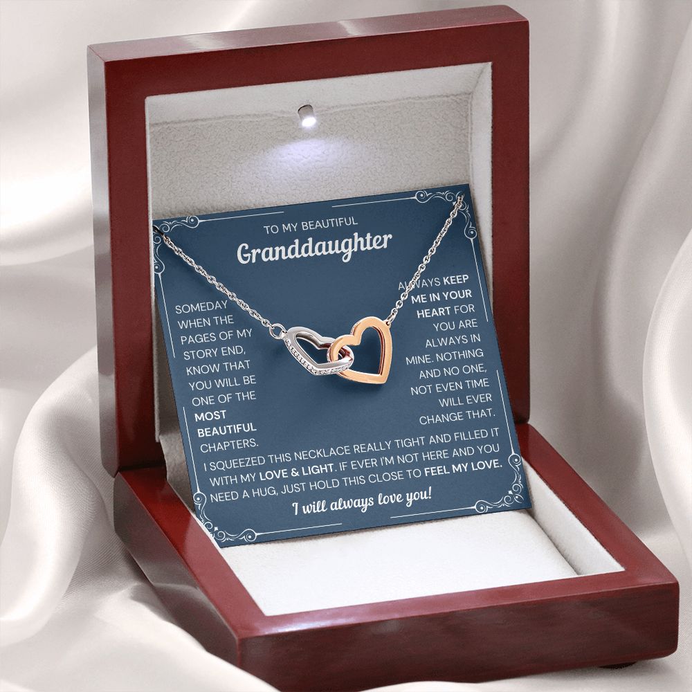 Granddaughter 23 - Interlocking Hearts Necklace