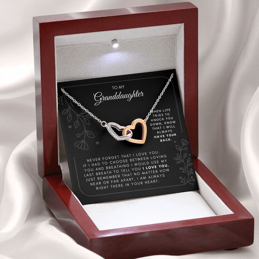 Granddaughter 24 - Interlocking Hearts Necklace