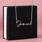 Granddaughter 13 - Signature Name Necklace