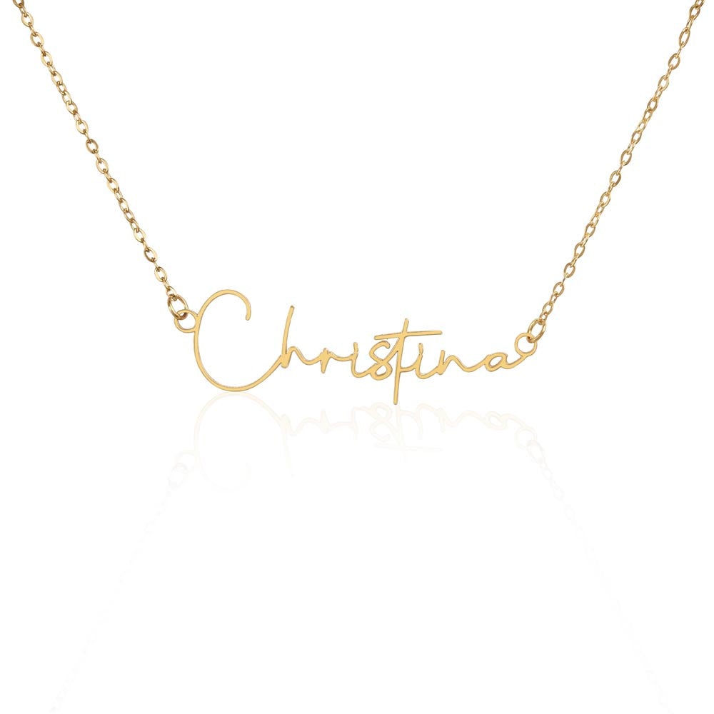 Granddaughter 7 - Signature Name Necklace