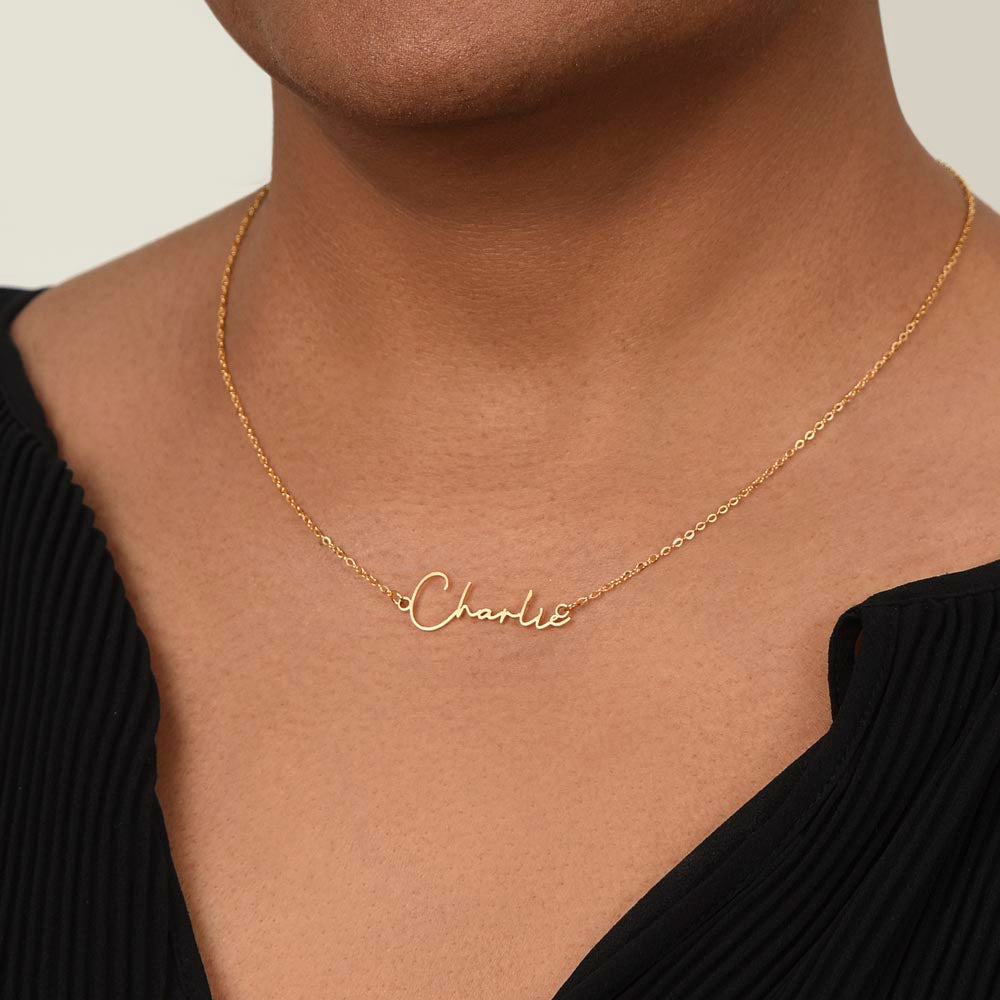 Granddaughter 27 - Signature Name Necklace