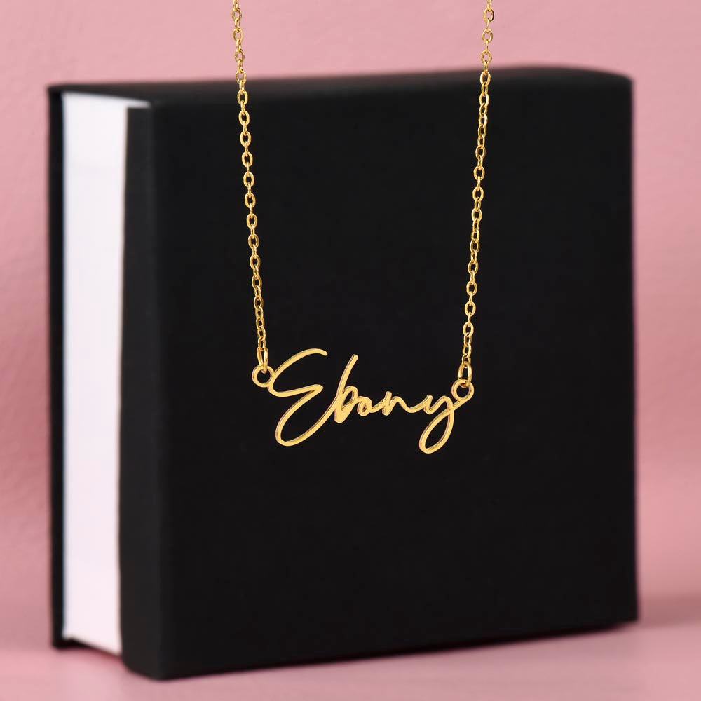 Granddaughter 15 - Signature Name Necklace