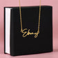 Granddaughter 17 - Signature Name Necklace