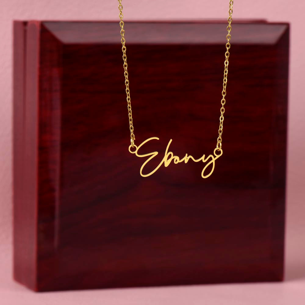 Granddaughter 5 - Signature Name Necklace