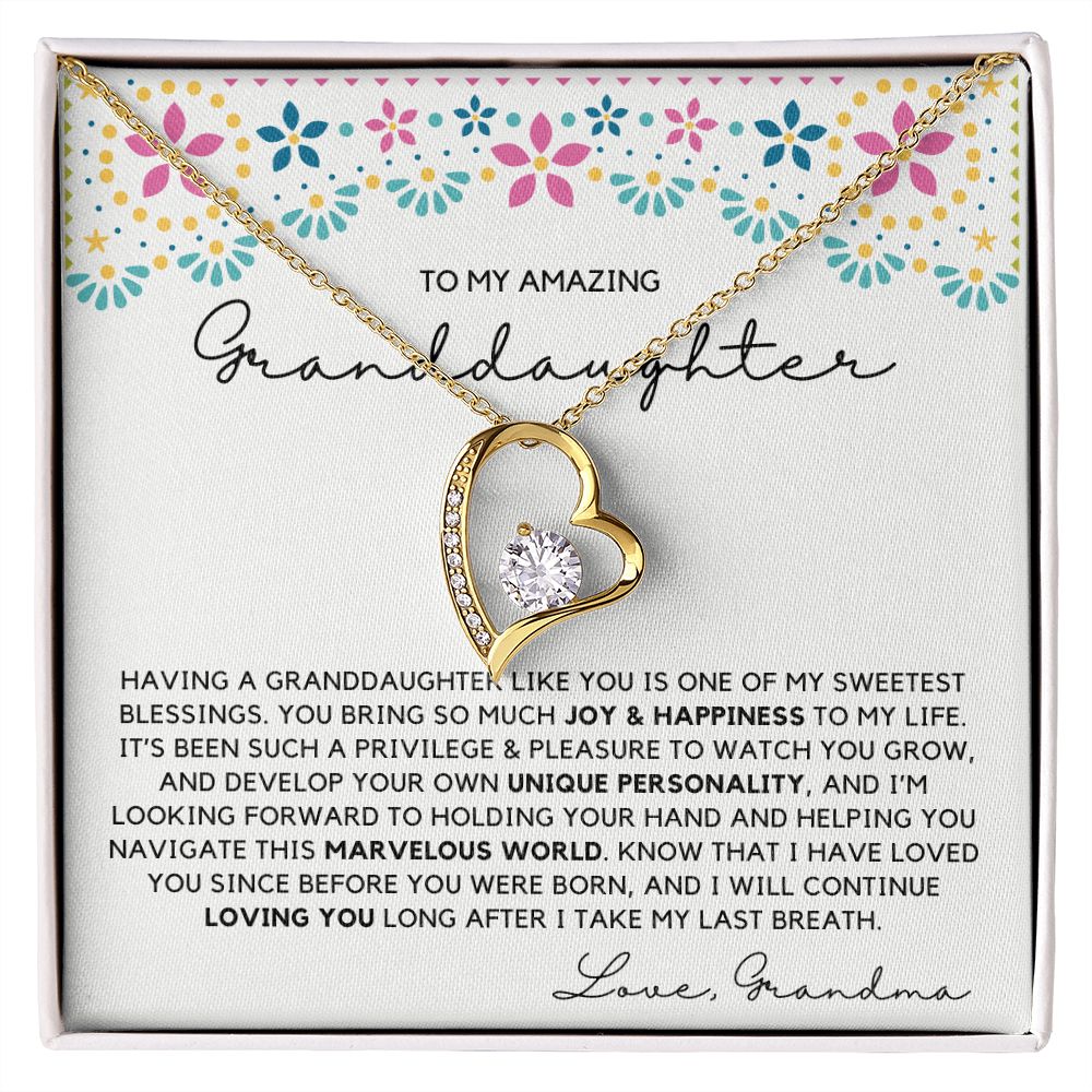 Granddaughter 25 - Forever Love Necklace
