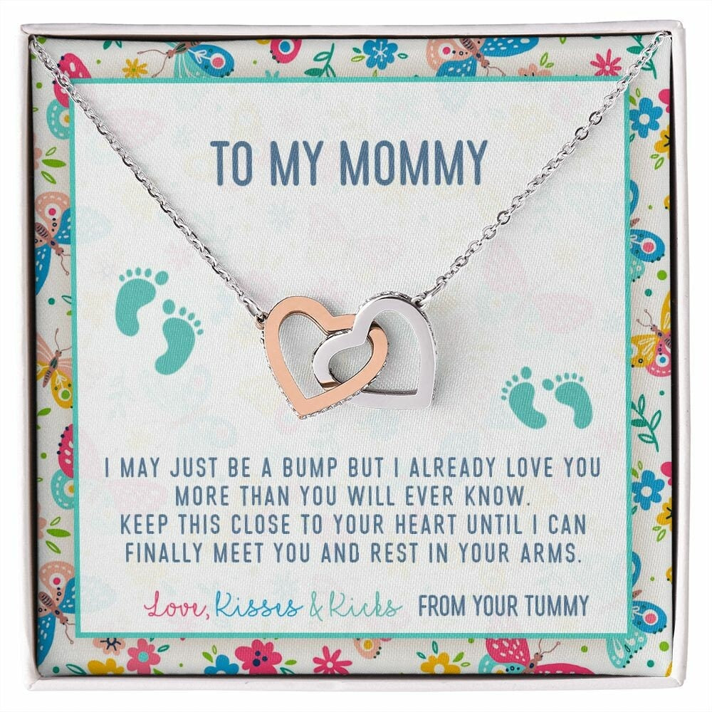 Gift For New Mom, Baby Bump Gift, First Time Mom Pregnancy Gift, New Mommy Necklace, Mother To Be, Baby Shower Gift, New Dad To New Mom Gift